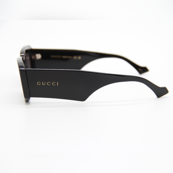 NEW GUCCI SUNGLASSES, SQUARE BLACK UNISEX GUCCI SUNGLASSES - Picture 8 of 16